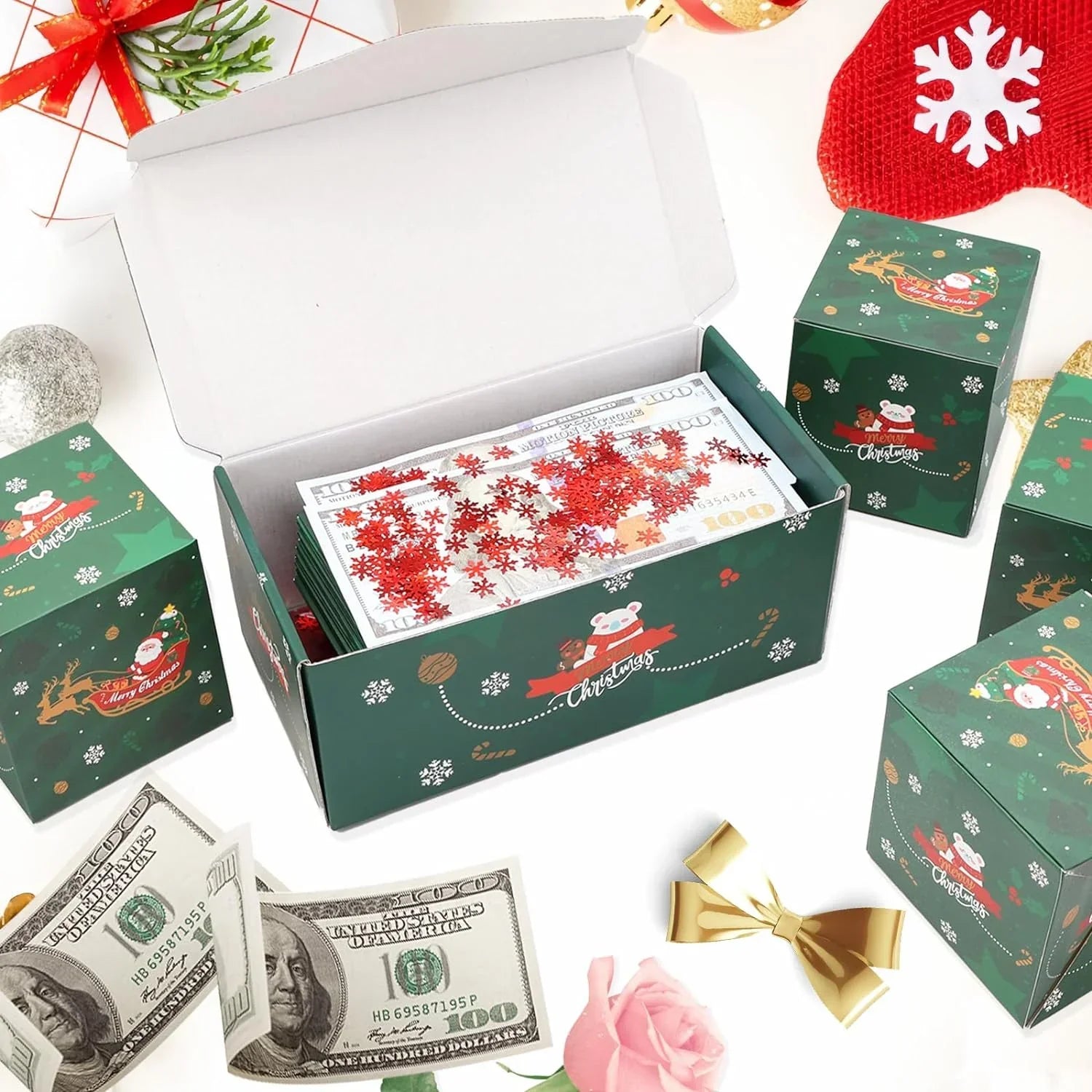 Cartoon Christmas Style Cake Pastry Box Decorative Muffin Box, Square Tote  Box for Cake Shop - Walmart.com